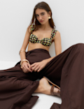 Pure Cotton Palazzo Wide Leg Trousers
