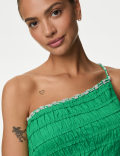 Pure Cotton Beaded Midaxi Beach Dress