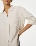 Pure Linen Oversized Shirt