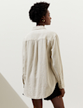 Pure Linen Oversized Shirt