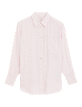 Pure Linen Striped Oversized Shirt