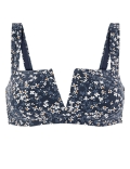 Ditsy Floral V Wire Bikini Top