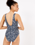 Ditsy Floral Plunge Swimsuit