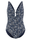 Ditsy Floral Plunge Swimsuit