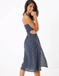 Pure Cotton Striped Midi Beach Dress