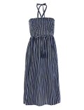 Pure Cotton Striped Midi Beach Dress