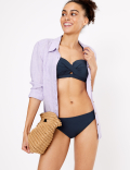 Ruched Hipster Bikini Bottoms