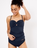 Tummy Control Bandeau Tankini Top