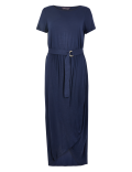 Jersey Belted Maxi Beach Dress