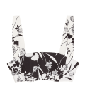 Floral Square Neck Bikini Top