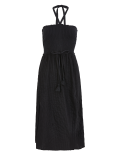 Pure Cotton Woven Shirred Midi Beach Dress