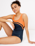 Active Top Panel Swimsuit