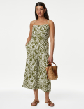 Linen Rich Printed Jumpsuit