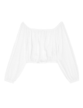 Pure Cotton Broderie Off The Shoulder Top