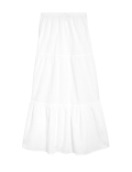 Textured Maxi Tiered Beach Skirt