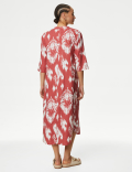 Linen Rich Printed V-Neck Tunic