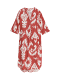 Linen Rich Printed V-Neck Tunic