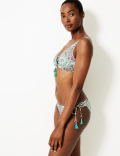 Paisley Print Tie Side Hipster Bikini Bottoms
