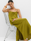 Strappy Tie Back Maxi Beach Dress