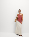 Linen Rich One Shoulder Top