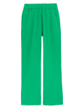 Pure Cotton Wide Leg Trousers