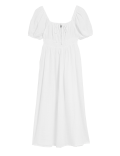 Pure Cotton Square Neck Maxi Tea Dress