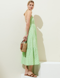 Pure Cotton Printed Midaxi Beach Dress