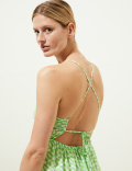 Pure Cotton Printed Midaxi Beach Dress