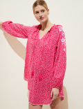 Pure Cotton Printed Beach Cover Up Kaftan