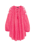 Pure Cotton Printed Beach Cover Up Kaftan