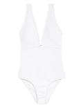 Padded Scallop Plunge Swimsuit