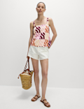 Linen Rich Printed Cami Top