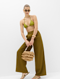 Sheen Triangle Bikini Top