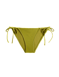 Metallic Sheen Tie Side Bikini Bottoms