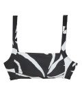 Brush Stroke Padded Square Neck Bikini Top