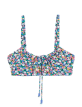 Floral Padded Bandeau Bikini Top