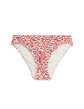 Printed High Leg Bikini Bottom