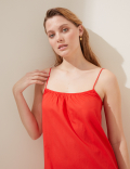 Pure Cotton Midi Slip Dress