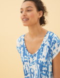 Jersey Tie Dye Mini Shift Dress