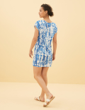 Jersey Tie Dye Mini Shift Dress