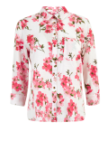 Pure Linen Floral Long Sleeve Shirt