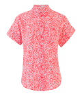 Pure Linen Floral Short Sleeve Shirt