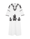 Pure Cotton Midaxi Tiered Beach Dress