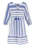 Cotton Rich Jacquard Mini Smock Beach Dress