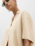 Oversized Shirt with Linen