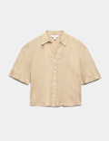 Oversized Shirt with Linen