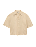 Oversized Shirt with Linen