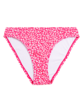 Printed Ribbed High Leg Bikini Bottoms