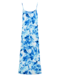 Tie Dye Scoop Neck Maxi Slip Dress