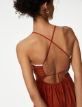 Pure Cotton Embroidered Midaxi Beach Dress